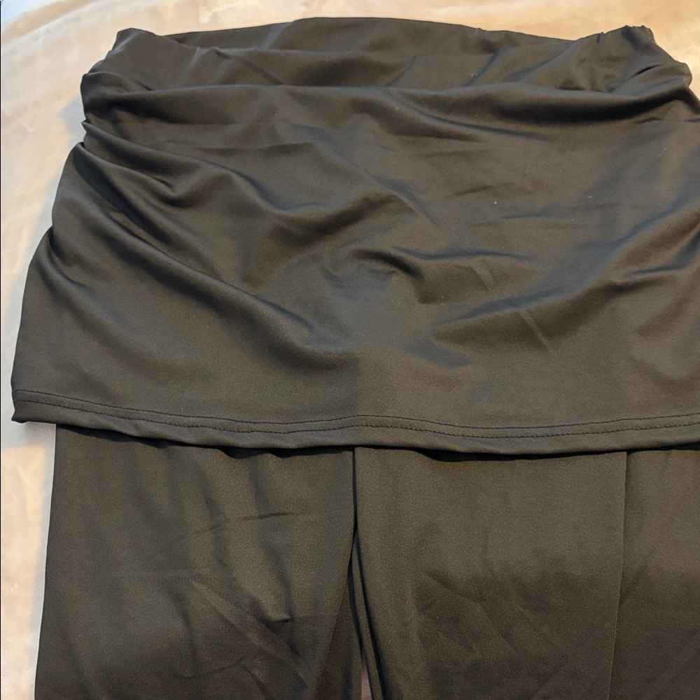 Black Skirted Leggings